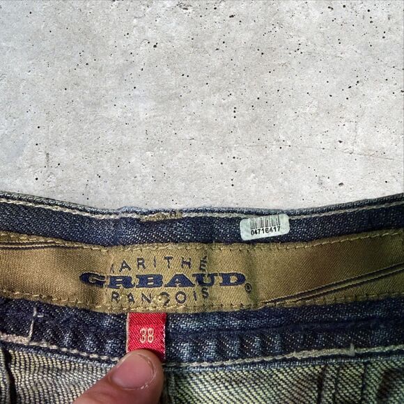 Marithe Francois Girbaud Jeans Men’s Size 38 Blue Denim Straight Leg Y2K - Picture 11 of 13